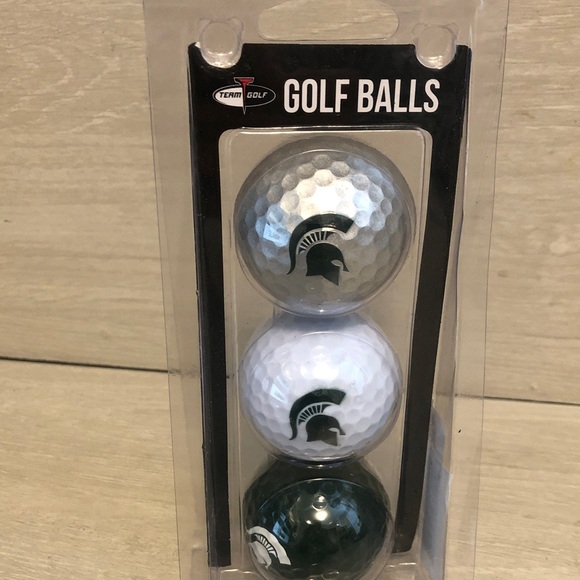 Team Golf Other - Michigan State Spartans 3 Golf Balls NIB New in Box